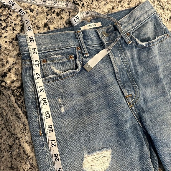 NWOT GRLFRND The Karolina Distressed A Little More Love Jeans Blue Size 24 - Picture 9 of 12